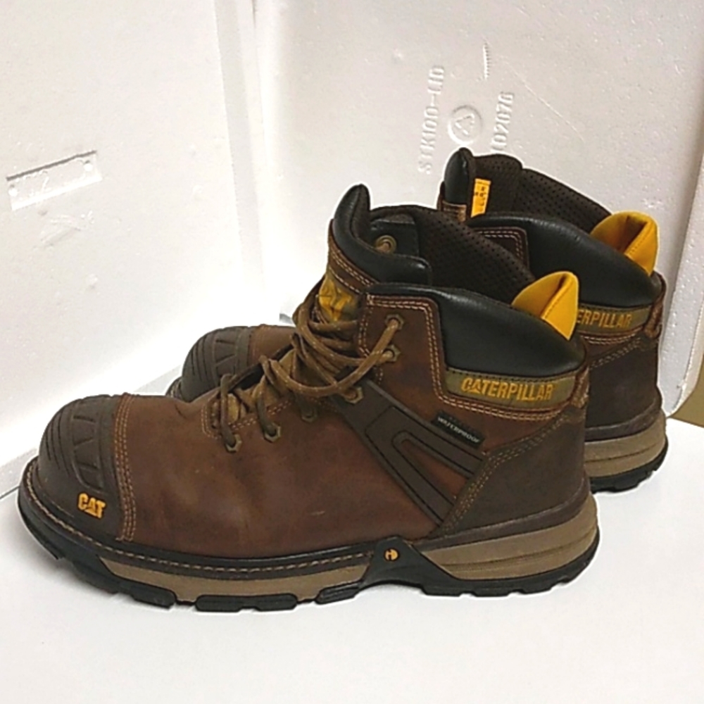 Caterpillar Excavator Superlite Waterproof Carbon Composite Toe Work Boot Men's